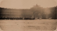 Санкт-Петербург - Конные батареи и Первая кавалерийская дивизия в день смотра на Дворцовой площади