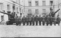 Санкт-Петербург - Личный состав одной из батарей 73-го корпусного артиллерийского полка после награждения