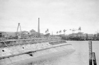 Польша - Немецкий транспорт, потопленный советскими войсками, в порту г. Эльбинга
