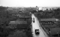 Чебоксары - Вид на начало улицы Баумана с Московского моста. 1960-е, 1970-е годы