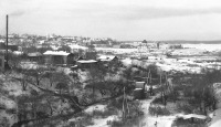 Чебоксары - Вид на город с Калининского моста. Декабрь 1980 года