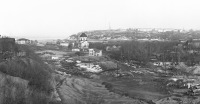 Чебоксары - Панорама города с западного косогора. Апрель 1979 год