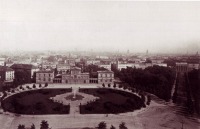 Берлин - Кёнигсплац с дворцом Рачинского. Вид с колонны Победы .