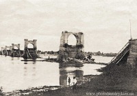 Киев - Киев.  Цепной мост, уничтоженный польскими войскамипри отступлении.
