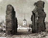 Киев - Руины Золотых Ворот Киева в 19 веке.