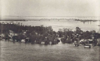 Киев - Київ.  Повінь  в 1970 р. Затоплено Труханів  острів і Гідропарк.