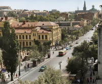 Киев - Київ.  Вул Велика Васильківська (тоді Червоноармійька).