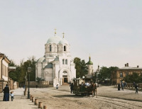 Киев - Київ.  Стрітенська церква, район нинішньої Львівської площі.