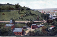 Киев - Киев.  Верхнее старое машинное здание водопровода.