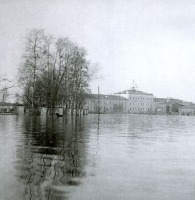 Архангельск - Наводнение в Соломбале. Фотография начала 20 века.