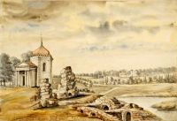 Гнивань - Селище Руїни замку Черленківських та каплиця