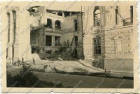 Харьков - Взорванный радиофугасом дом № 17 на улице Дзержинского в Харькове 14 ноября 1941 года