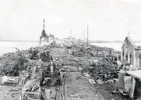 Одесса - одесский порт после бомбежки