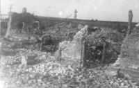 Славянск - Постройки Славянского соляного промысла, разрушенные немцами