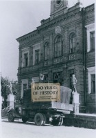Бердичев - Здание бывшей городской управы в Бердичеве во время немецкой оккупации 1941-1944 гг в Великой Отечественной войне