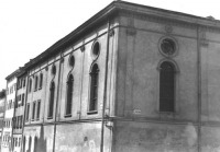 Львов - Виды восточного и южного фасадов Большой городской синагоги  на пересечении улиц Собеского (ныне Л. Долинского) и Арсенальной  (до июля 1941 г.)