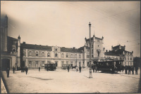 Львов - Львів.  Старий вокзал, відкритий в 1861 р. На цей вокзал прибув перший потяг 