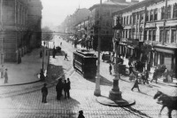 Львов - Львів.  Ріг Гетьманських Валів. Трамвай 