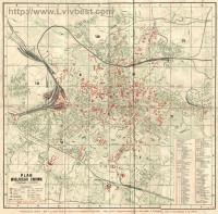 Львов - Карта Львова 1937 года