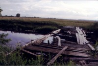 Брянская область - Невдольск. Мост через Сев со стороны леса
