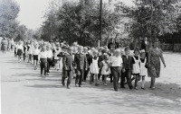 Белолуцк - Белолуцкая восьмилетняя школа,фото 1972г.