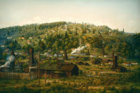 Борислав - Борислав.  Нафтові вишки.