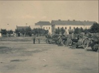 Самбор - Самбор Немецкая артиллерия на площади