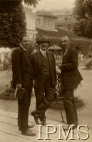 Трускавец - Казимир Бартель (в середині) відпочиває в Трускавці. - 1930р.