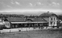 Трускавец - Старий вокзал Трускавця в 1929 році.