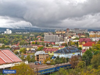 Трускавец - Трускавець.  Загальний вид від залізничного вокзалу.
