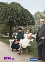 Трускавец - Трускавець.  Відпочивальники в курортному парку.