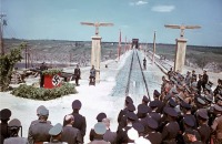 Запорожье - Открытие моста в Запорожье.  1943 г.