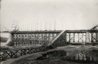 Муром - Строительство Муромского моста через Оку. Правый берег