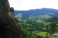 Сколе - Панорама Урича зі скель комплеку 
