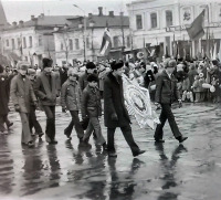 Вязники - Праздничная демонстрация 7-го Ноября.