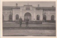 Миргород - Жедезнодорожный вокзал станции Миргород во время немецкой оккупации в 1941-1943 гг в Великой Отечественной войне