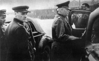 Волгоград - Фельдмаршал Вильгельм Кейтель едет на подписание Акта о безоговорочной капитуляции Германии.