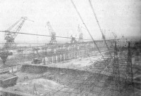 Волгоград - Строительство Сталинградской ГЭС.