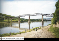 Залещики - Заліщики.  Залізничний  міст  через Дністер.