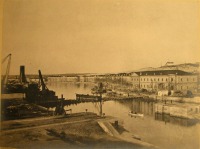 Севастополь - Вид первого военного судна в Алексеевском доке.