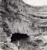 Симферополь - Фотография Палеолитическая стоянка, Пещера Чокурча,1957г.