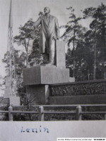 Борисов - Памятник Ленину в Борисове во время немецкой оккупации 1941-1944 гг перед уничтожением