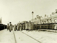 Бобруйск - Прибытие императора Николая II на станцию Бобруйск. Белоруссия , Могилёвская область , Бобруйск