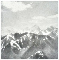 Афганистан - Вид с перевала Змарай (5390 м) на западные семитысячники Вахана