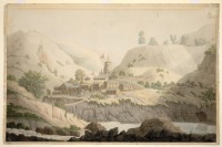  - Город Девапраяга и мост через реку Бхагиратхи, 1808