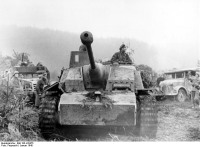 Бельгия - январь 1945 года.Немецкая бронетехника во время Арденнского наступления