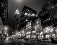 Соединённые Штаты Америки - Нью-Йорк. Вид нічних вулиць міста.