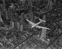 Нью-Йорк - Самолет над Манхеттеном США,  Нью-Йорк (штат),  Нью-Йорк,  Манхеттен