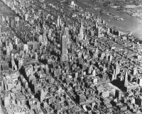 Нью-Йорк - Aerial view of midtown manhattan looking northeast march 1931 США,  Нью-Йорк (штат),  Нью-Йорк,  Манхеттен