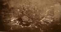 Нью-Йорк - Первый аэрофотоснимок Манхэттена